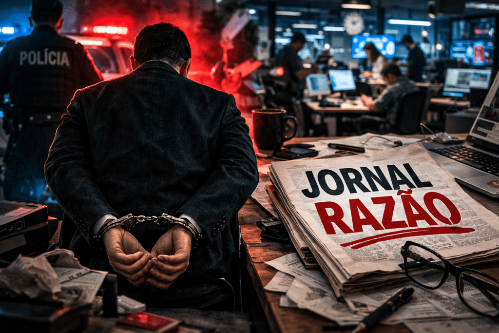 O que acontece quando o diretor de um jornal é preso? O caso que levanta perguntas sobre o Jornal Razão