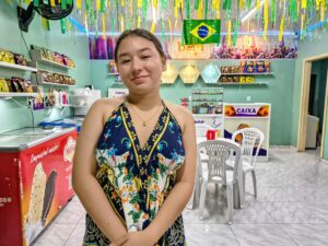 Ana Clara Pereira Olímpio, CEO e fundadora da Sorveteria Shalom Adonai em Manacapuru
