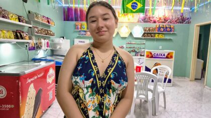 Ana Clara Pereira Olímpio, CEO e fundadora da Sorveteria Shalom Adonai em Manacapuru