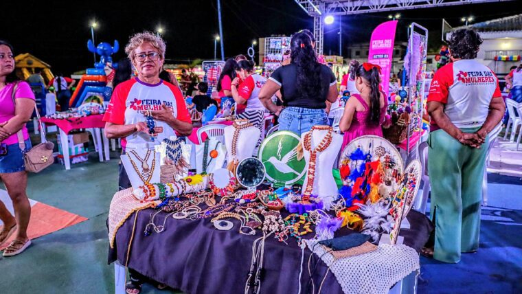 Feira das Mulheres Empreendedoras durante o 94º aniversário de Manacapuru. (Foto: Endrio Coelho / Ascom-MPU)